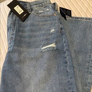 Fashion Nova Medium Blue Boyfriend Jeans